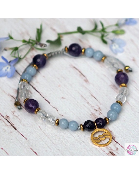 Bransoletka zodiakalna "Dla Wodnika".