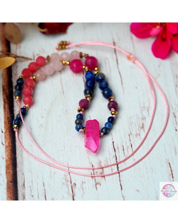 Naszyjnik z Kryształem górskim AURA.