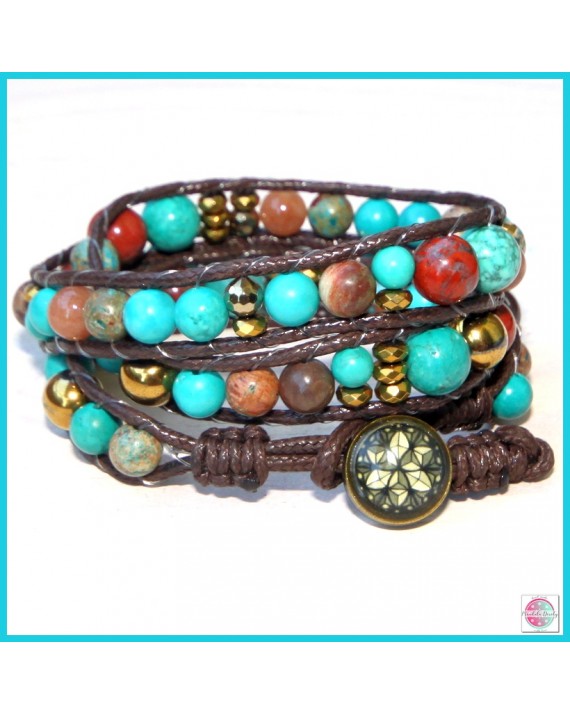 Bransoletka boho z mandalą do wyboru.