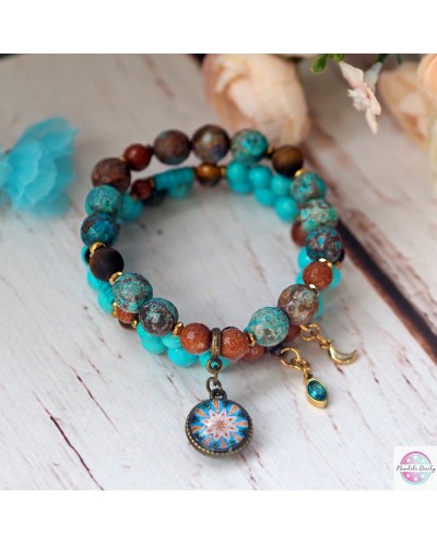 Komplet bransoletek z mandalą "Uspokojenie".