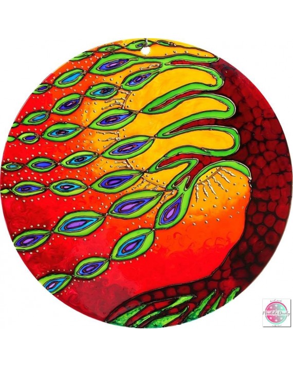 Mandala na szkle "Drzewo Oczyszczenia".