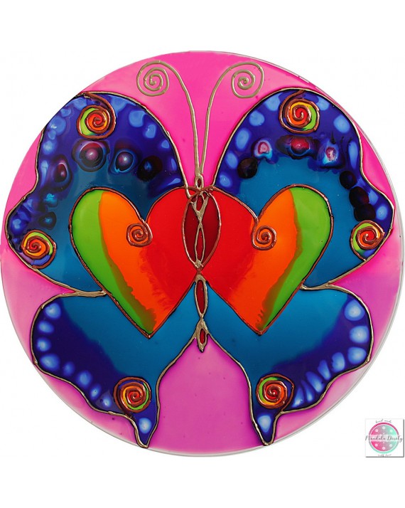Mandala na szkle  "Nie-Dwa"