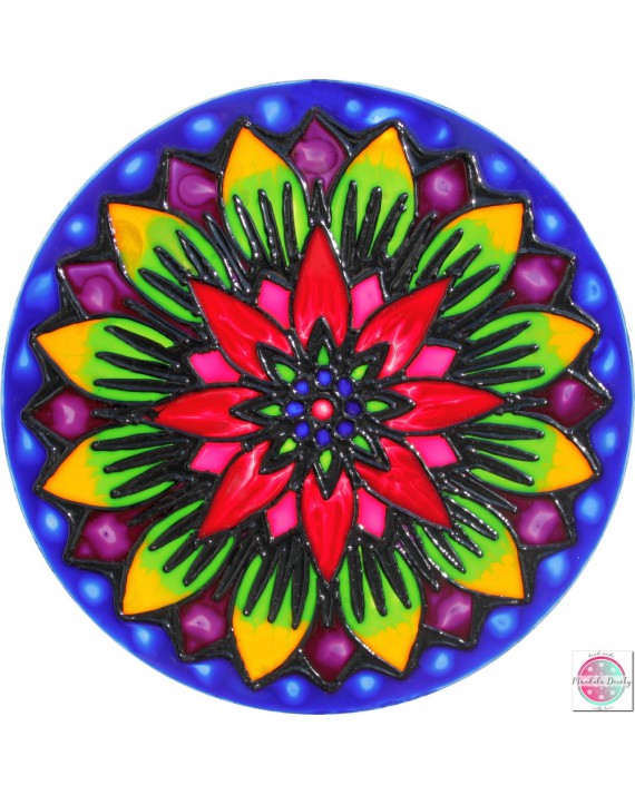 Mandala na szkle "Kwiat Nadziei"