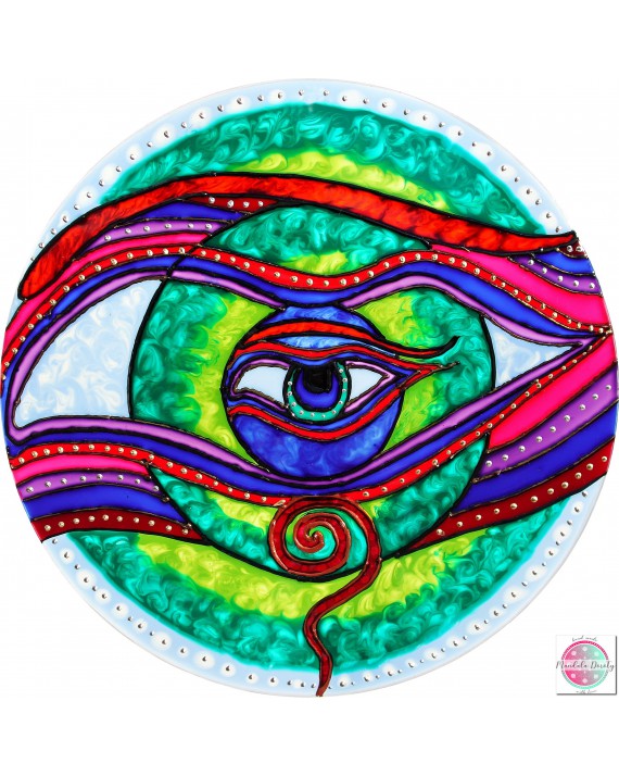 Mandala na szkle "Oko Jaźni"