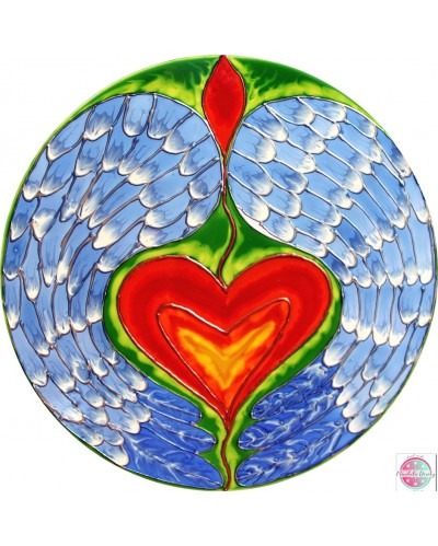 Mandala on the glass "Angel Guardian of Emotions"