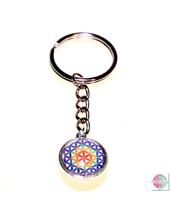 Breloczek z mandalą "Kwiat Życia".