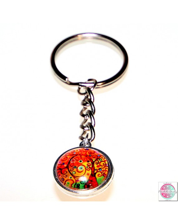 Breloczek z mandalą "Drzewo Wdzięczności".