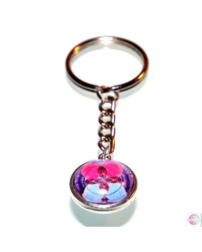 Breloczek z mandalą "Kwiat Życia Miłość & Mądrość".