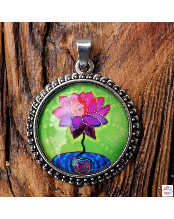 Medalion z mandalą "Rana Zakwitła".