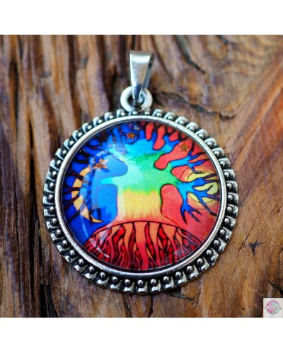 Medalion z mandalą "Drzewo Mocy".