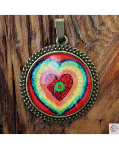 Medalion z mandalą "Przestrzeń Serca".