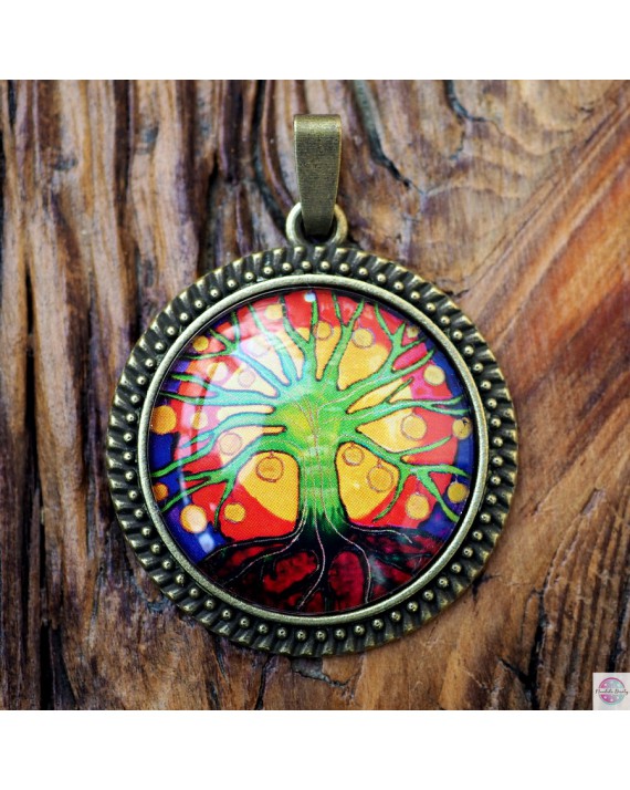 Medalion z mandalą "Drzewo Światła".