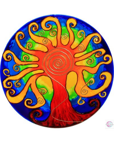 Mandala na szkle "Drzewo Radości"