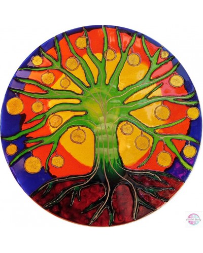 Mandala na szkle "Drzewo Światła"