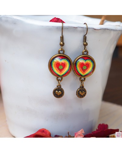 Kolczyki z mandalą "Przestrzeń Serca".