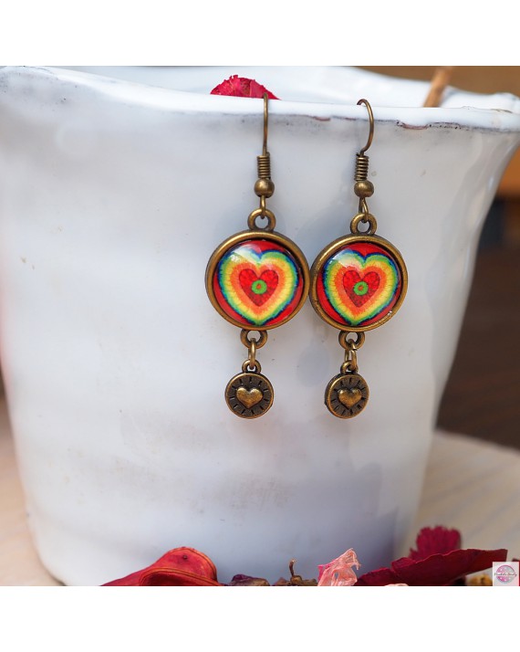 Kolczyki z mandalą "Przestrzeń Serca".