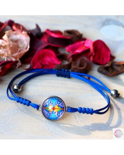 Bracelet with mandala "Connection at infinity".