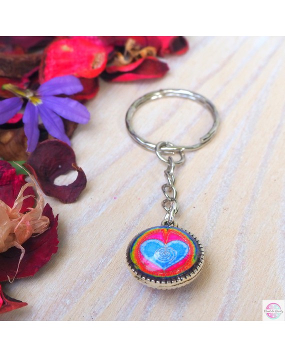 Breloczek z mandalą "Kocham Siebie".