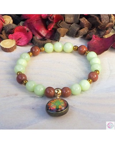 Bracelet with mandala "Tree of Light."