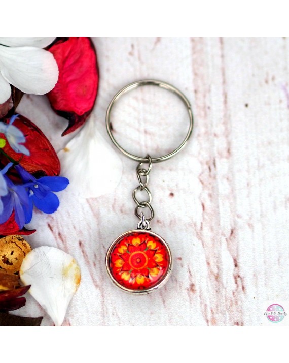 Breloczek z mandalą "Odwaga".