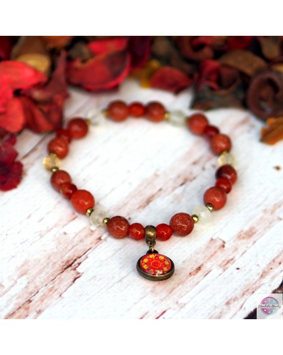 Bransoletka z mandalą "Odwaga".